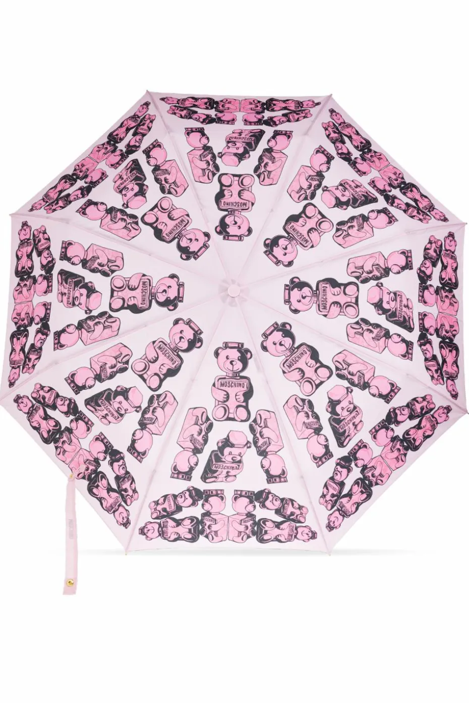 Moschino PINK Foldable umbrella with logo