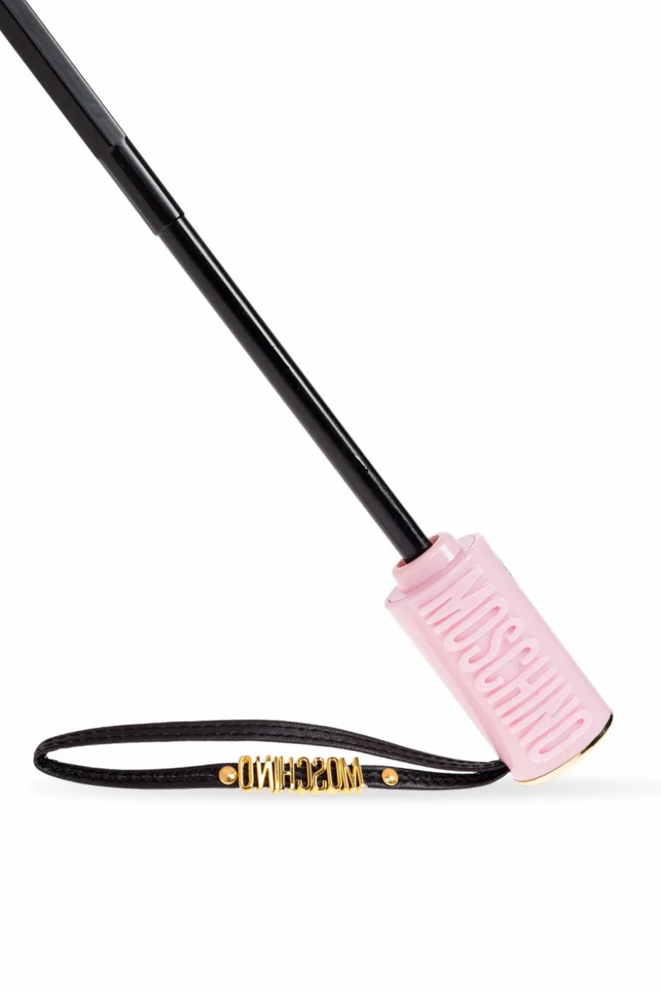 Moschino PINK Foldable umbrella with logo