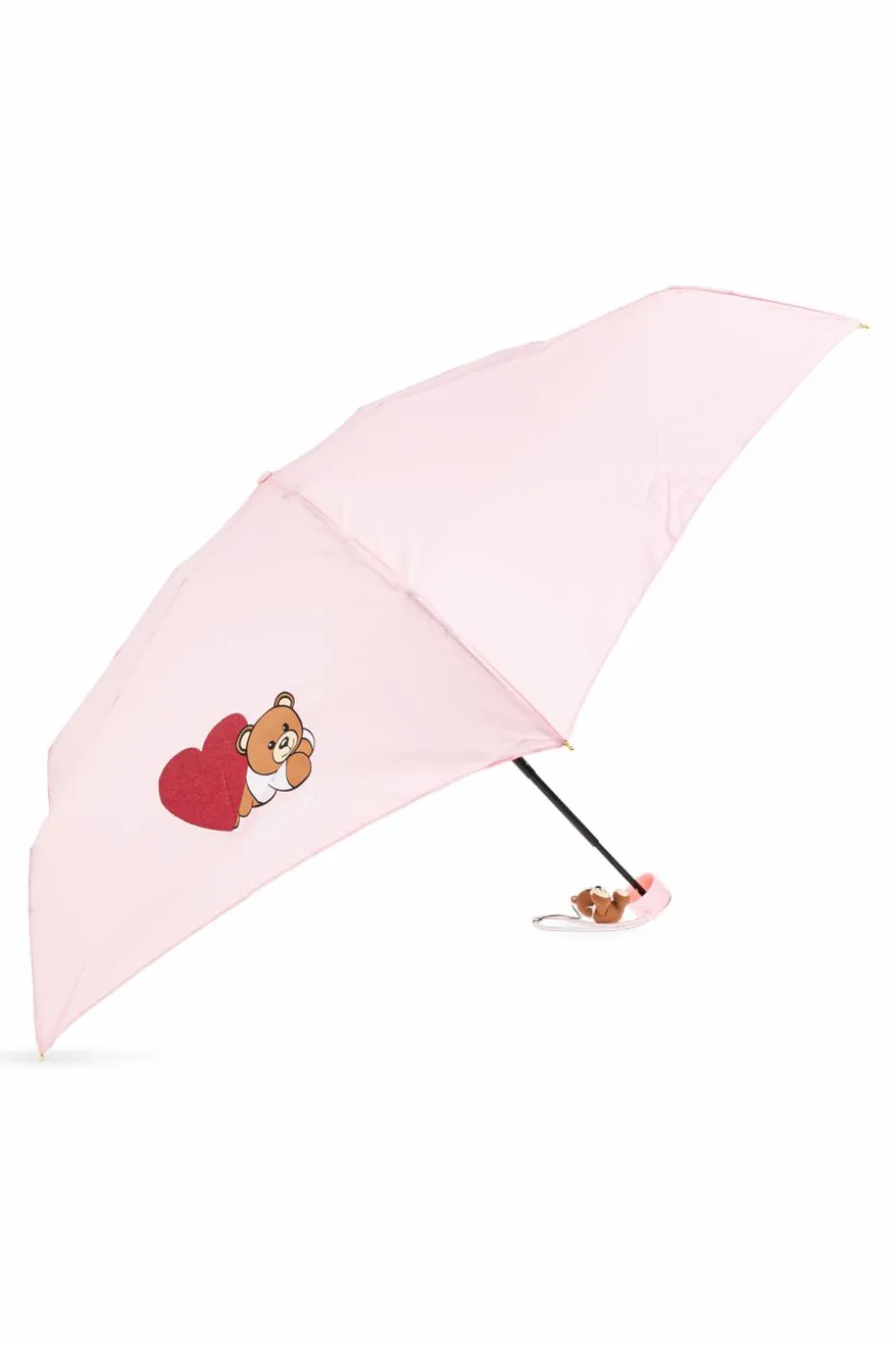 Moschino PINK Folding umbrella with logo