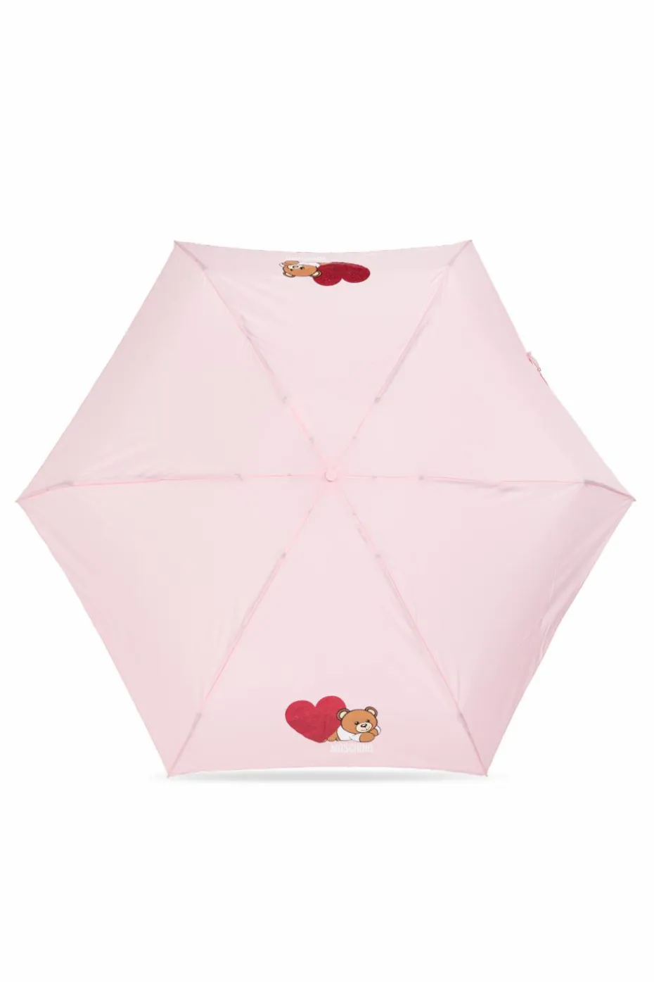 Moschino PINK Folding umbrella with logo