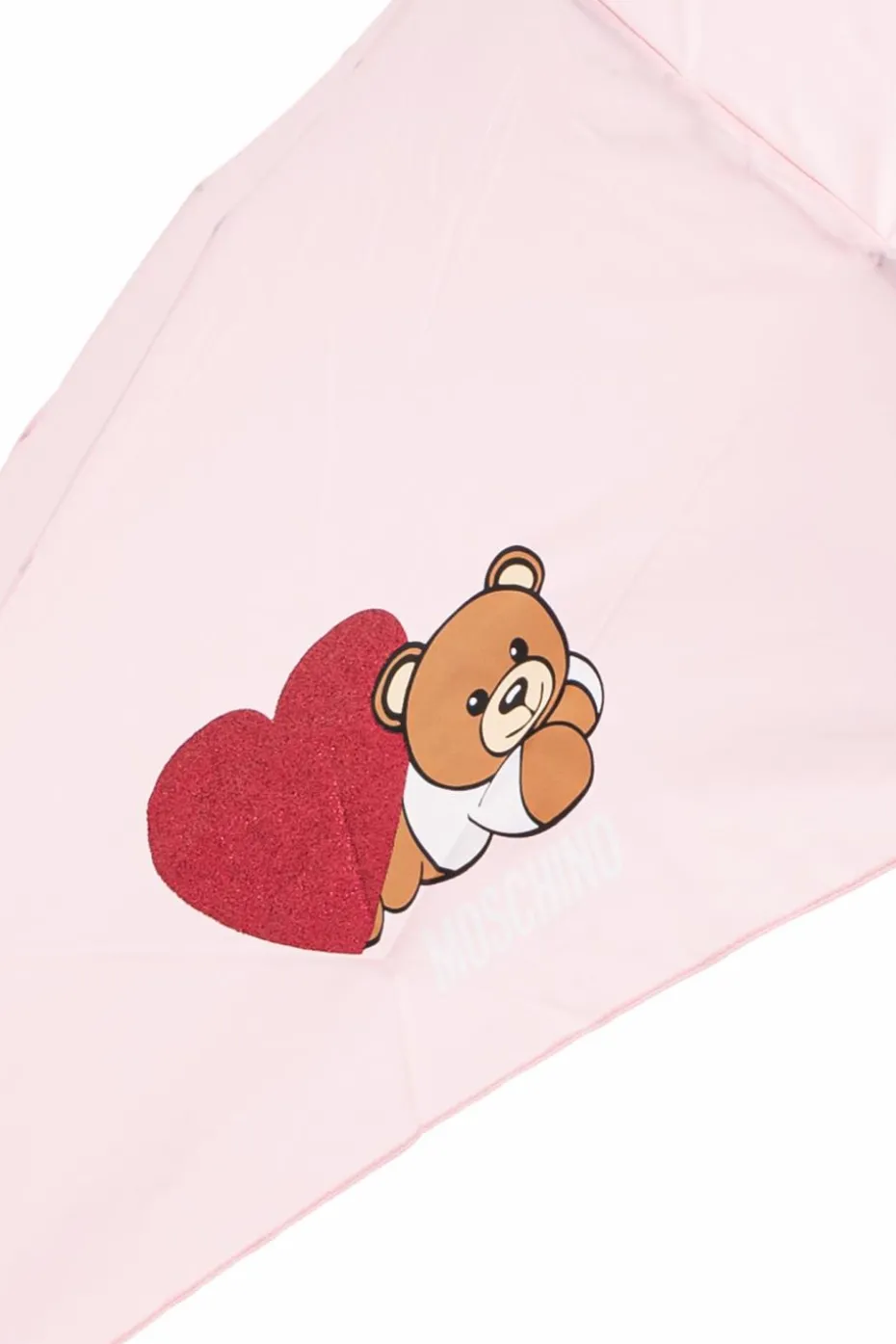 Moschino PINK Folding umbrella with logo