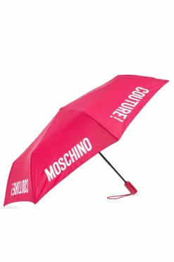 Moschino PINK Umbrella with logo