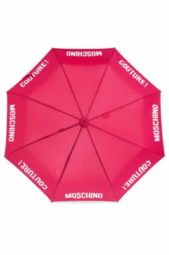Moschino PINK Umbrella with logo