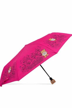Moschino PINK Umbrella with logo