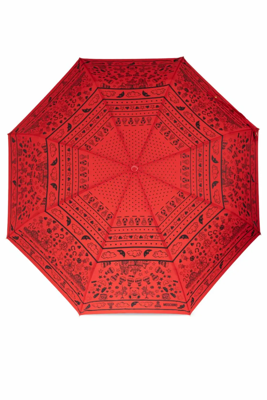 Moschino RED Folding umbrella with logo