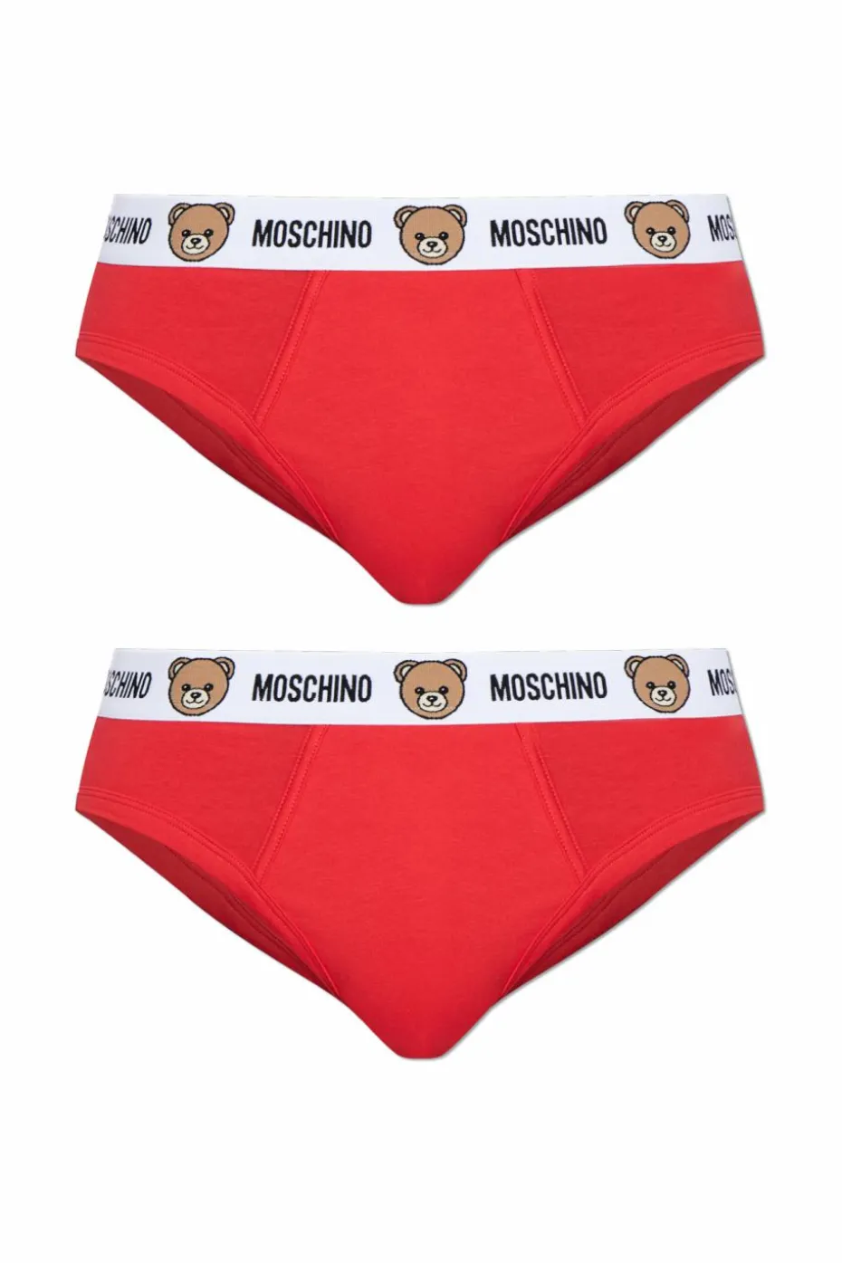 Moschino RED 2-pack briefs with logo