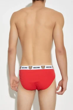 Moschino RED 2-pack briefs with logo