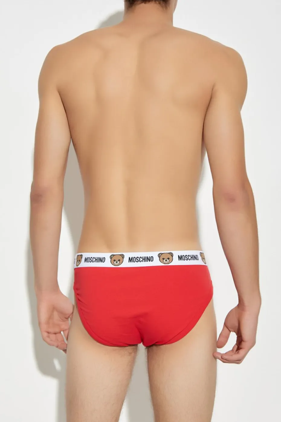Moschino RED 2-pack briefs with logo