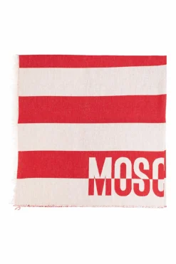 Moschino RED Scarf with logo