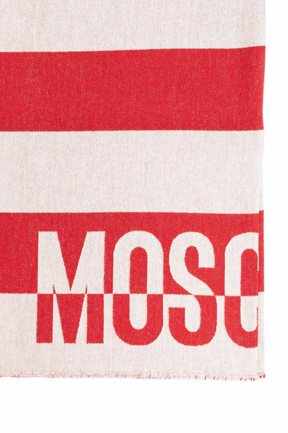 Moschino RED Scarf with logo