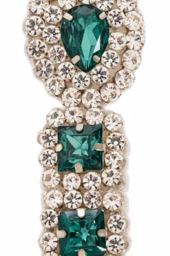 Moschino SILVER Clip-on earrings with crystals