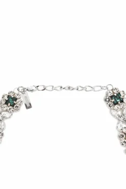 Moschino SILVER Necklace with crystals