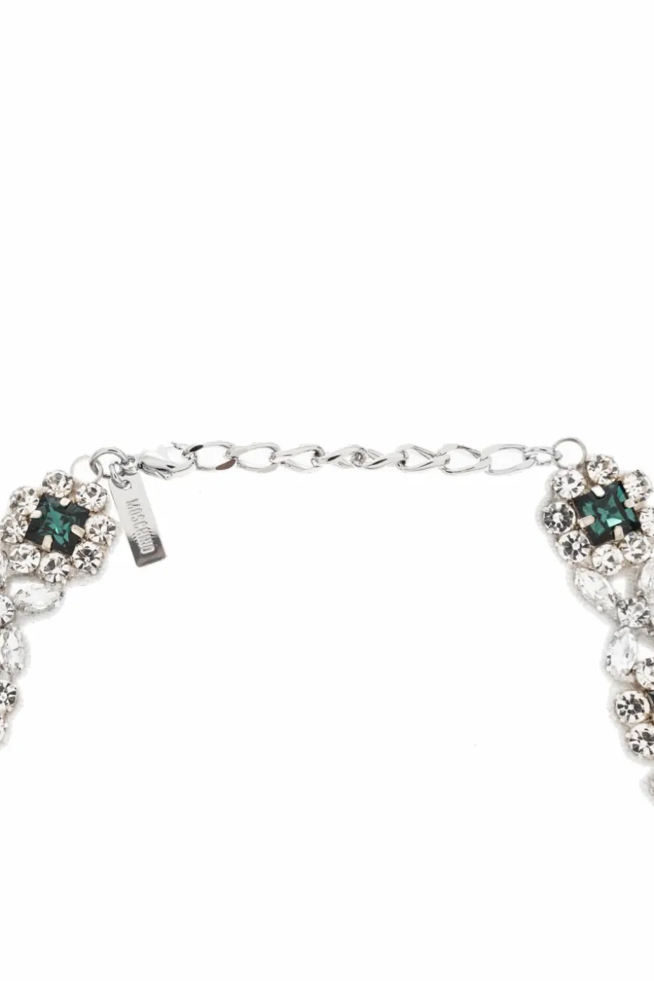 Moschino SILVER Necklace with crystals