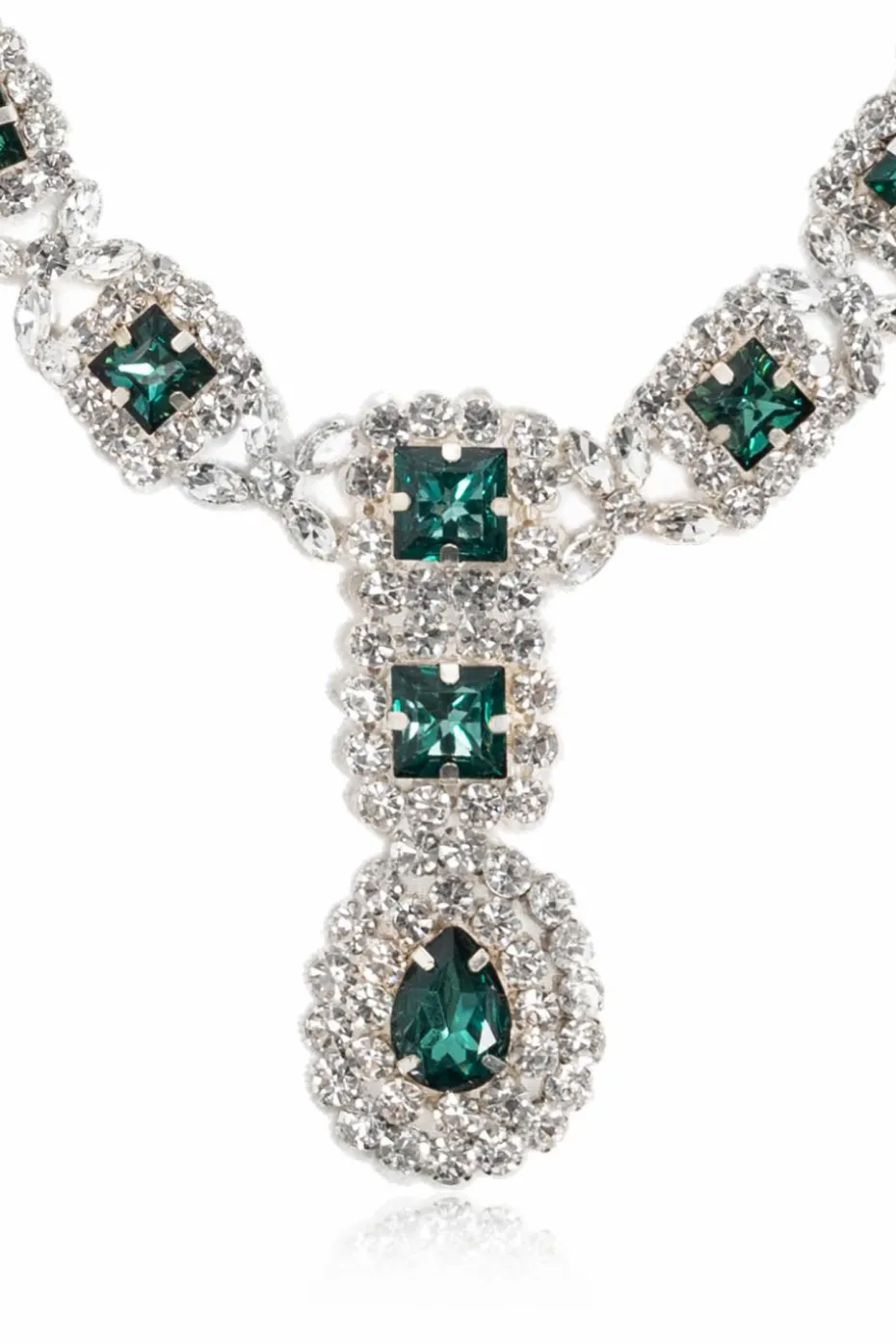 Moschino SILVER Necklace with crystals