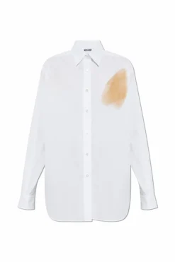Moschino WHITE Cotton shirt with print