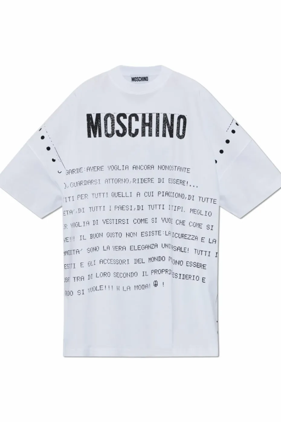 Moschino WHITE Dress with print