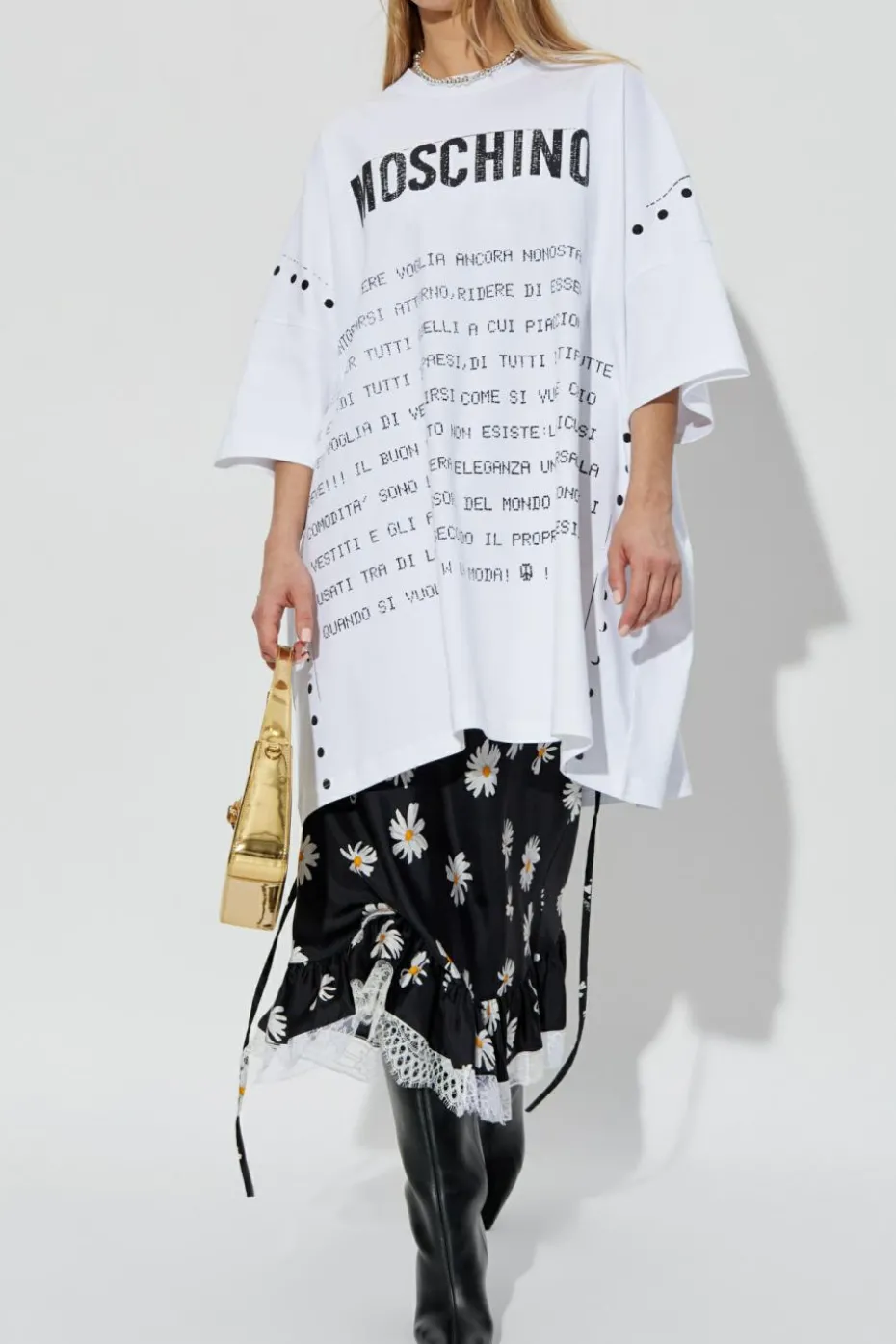 Moschino WHITE Dress with print