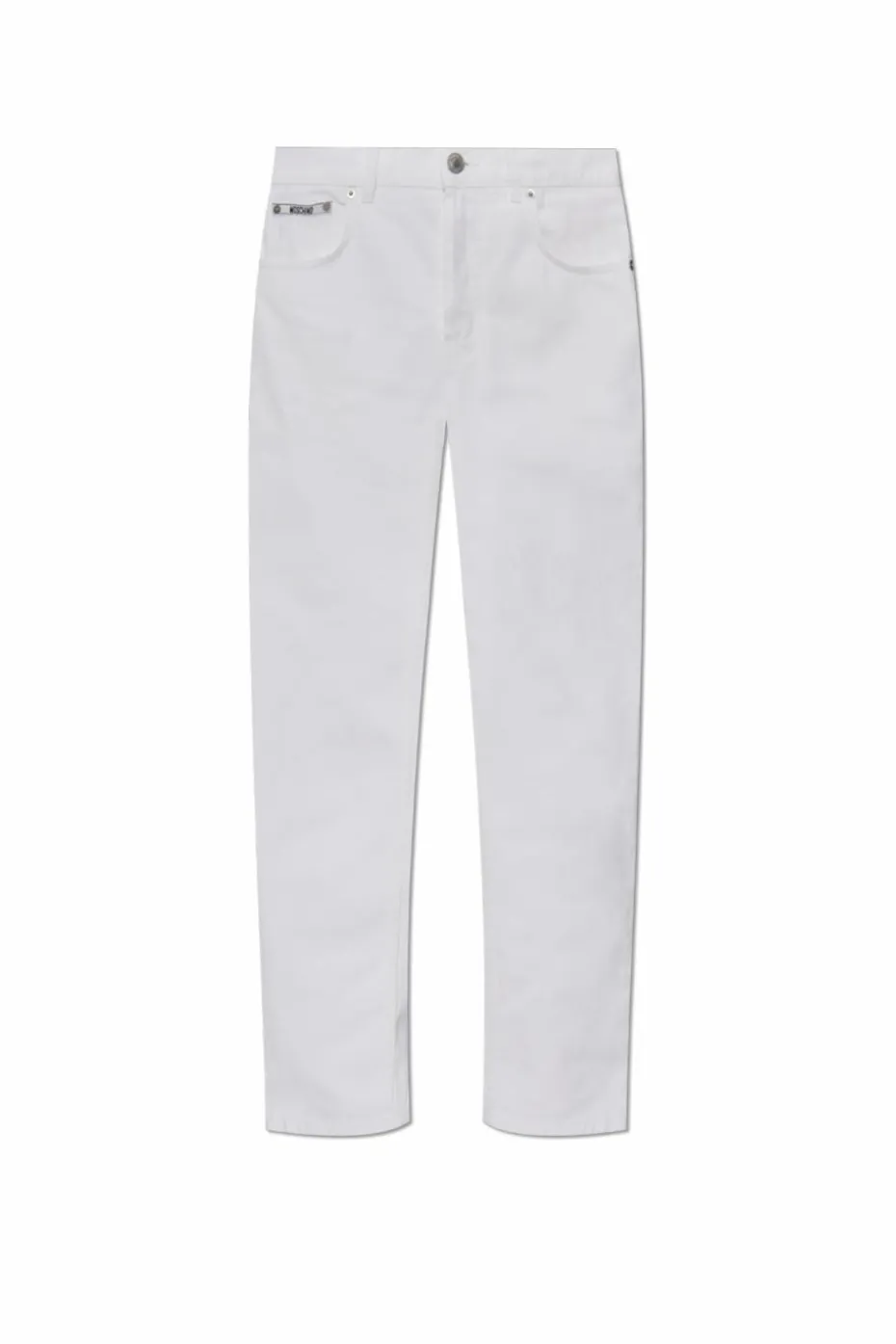 Moschino WHITE Jeans with slightly tapered legs
