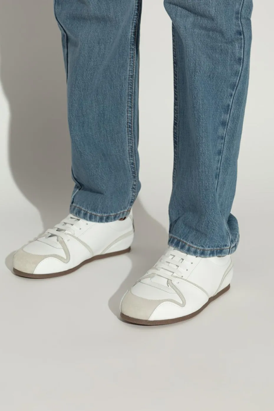 Moschino WHITE Leather sneakers
