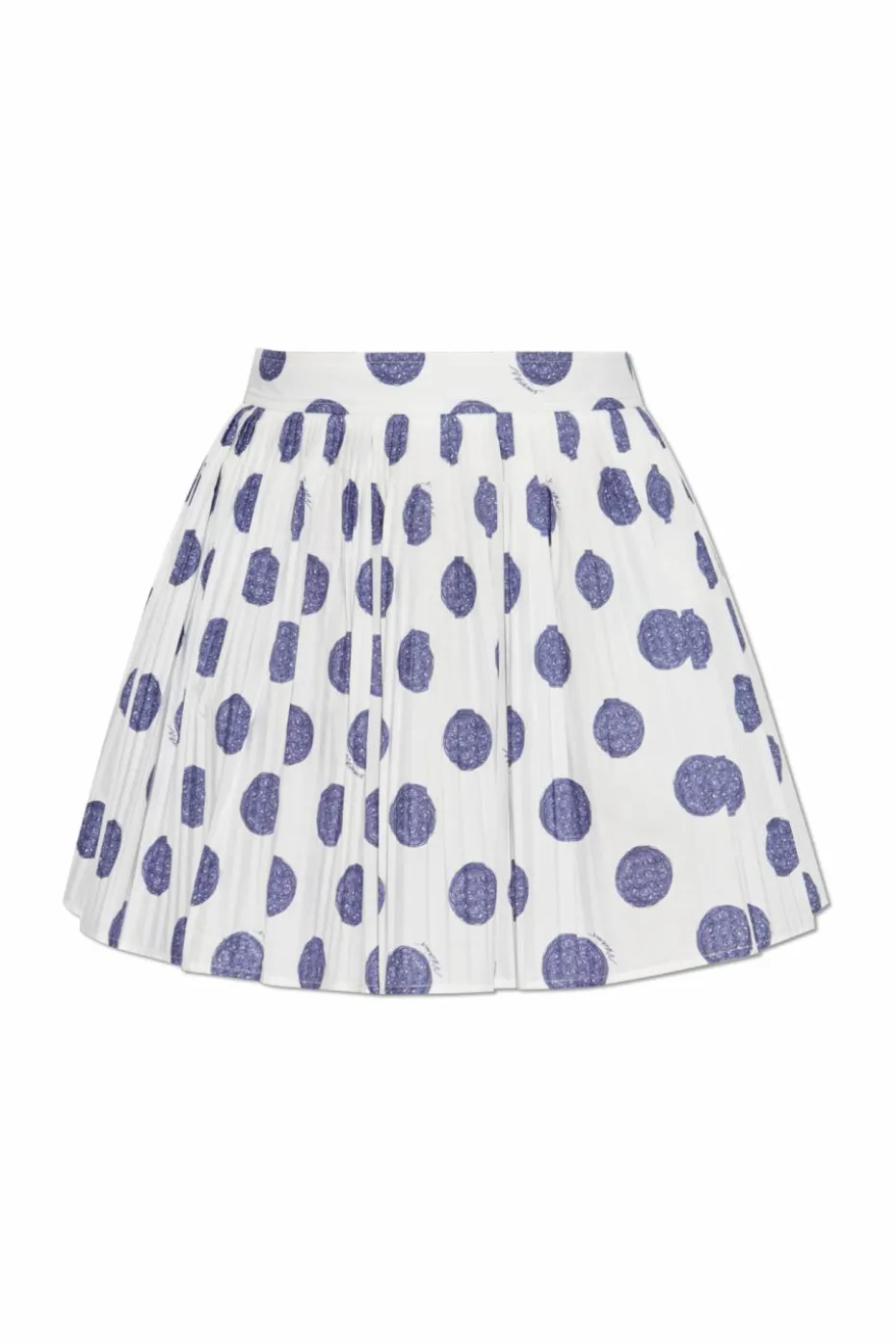 Moschino WHITE Pleated Skirt