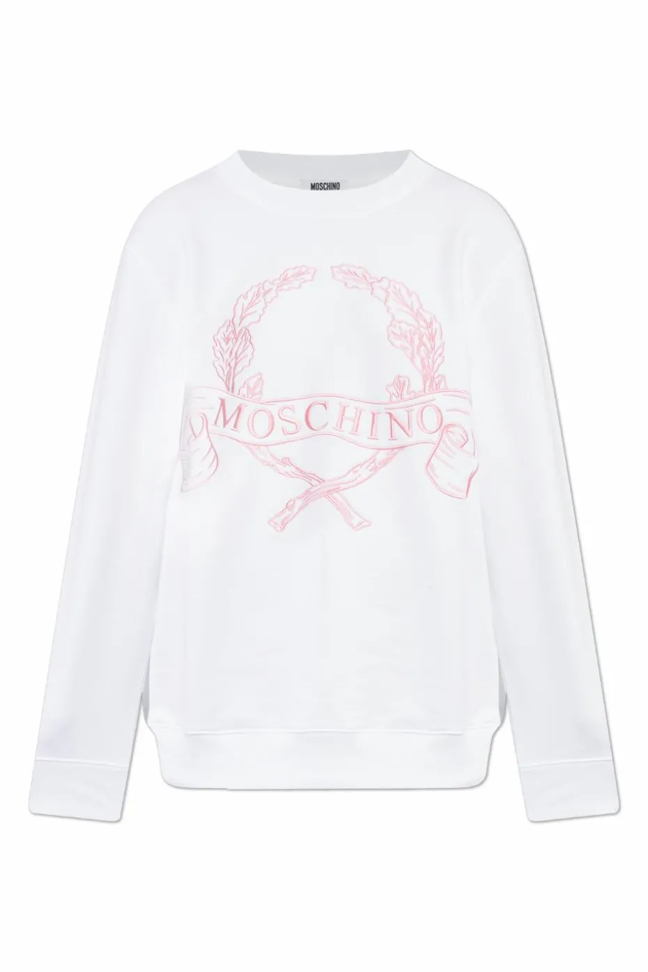 Moschino WHITE Sweatshirt with embroidery