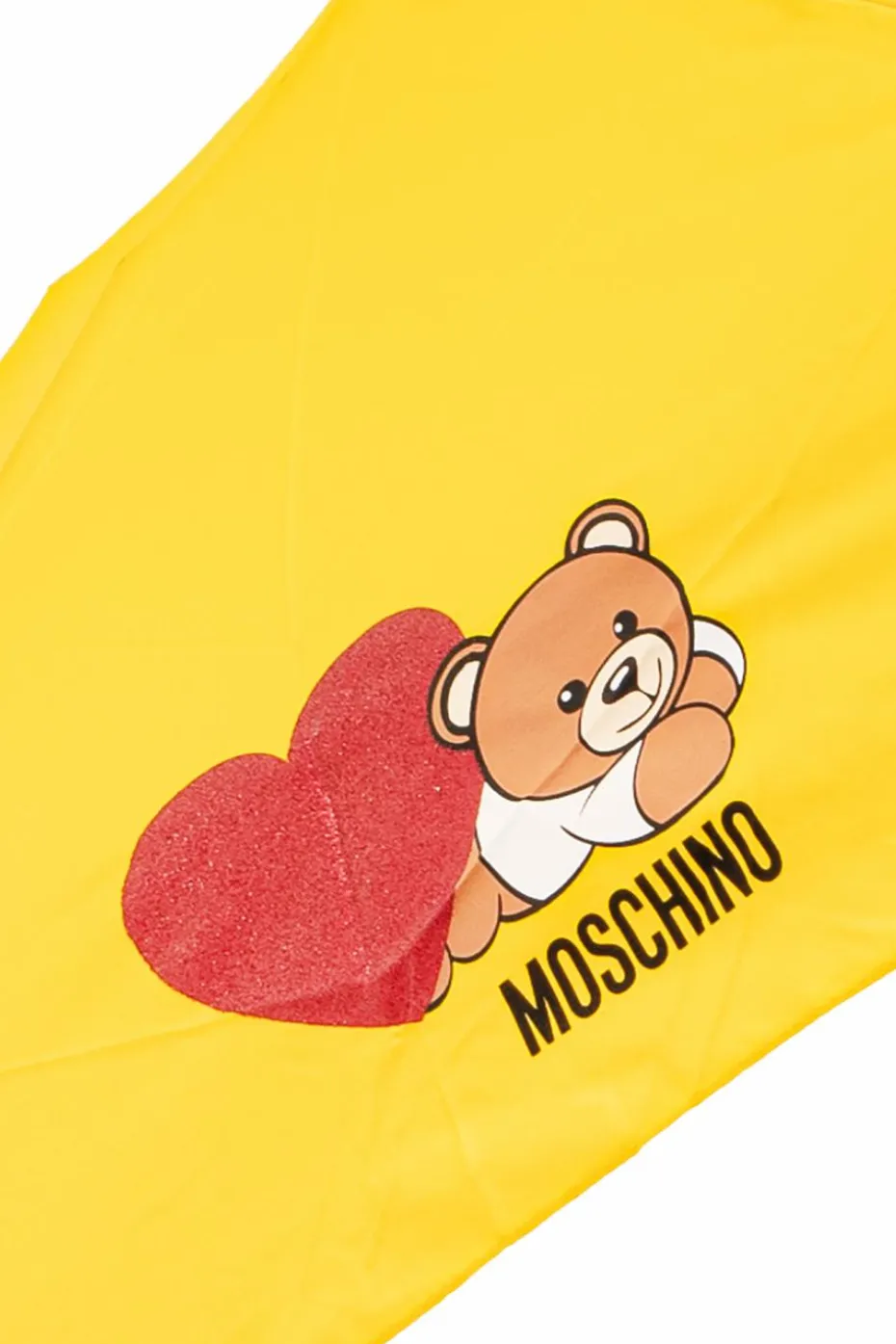 Moschino YELLOW Folding umbrella with logo