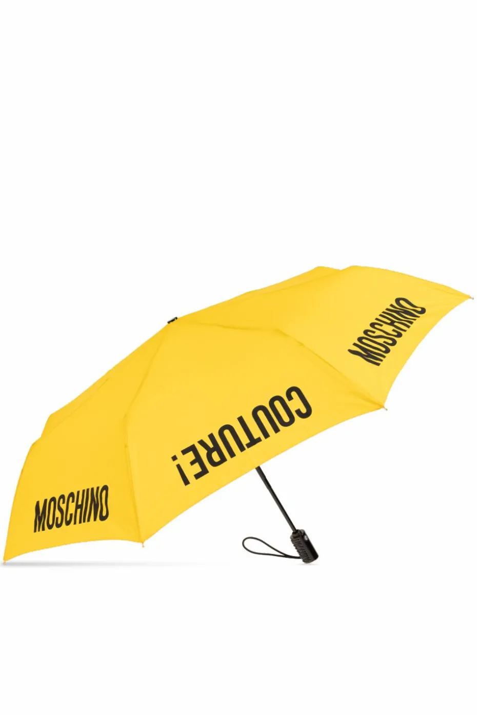 Moschino YELLOW Folding umbrella with logo