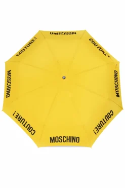 Moschino YELLOW Folding umbrella with logo