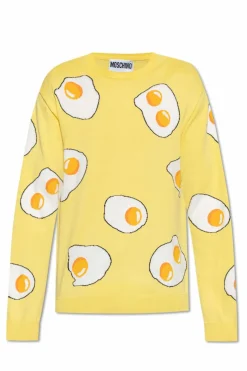Moschino YELLOW Sweater with pattern