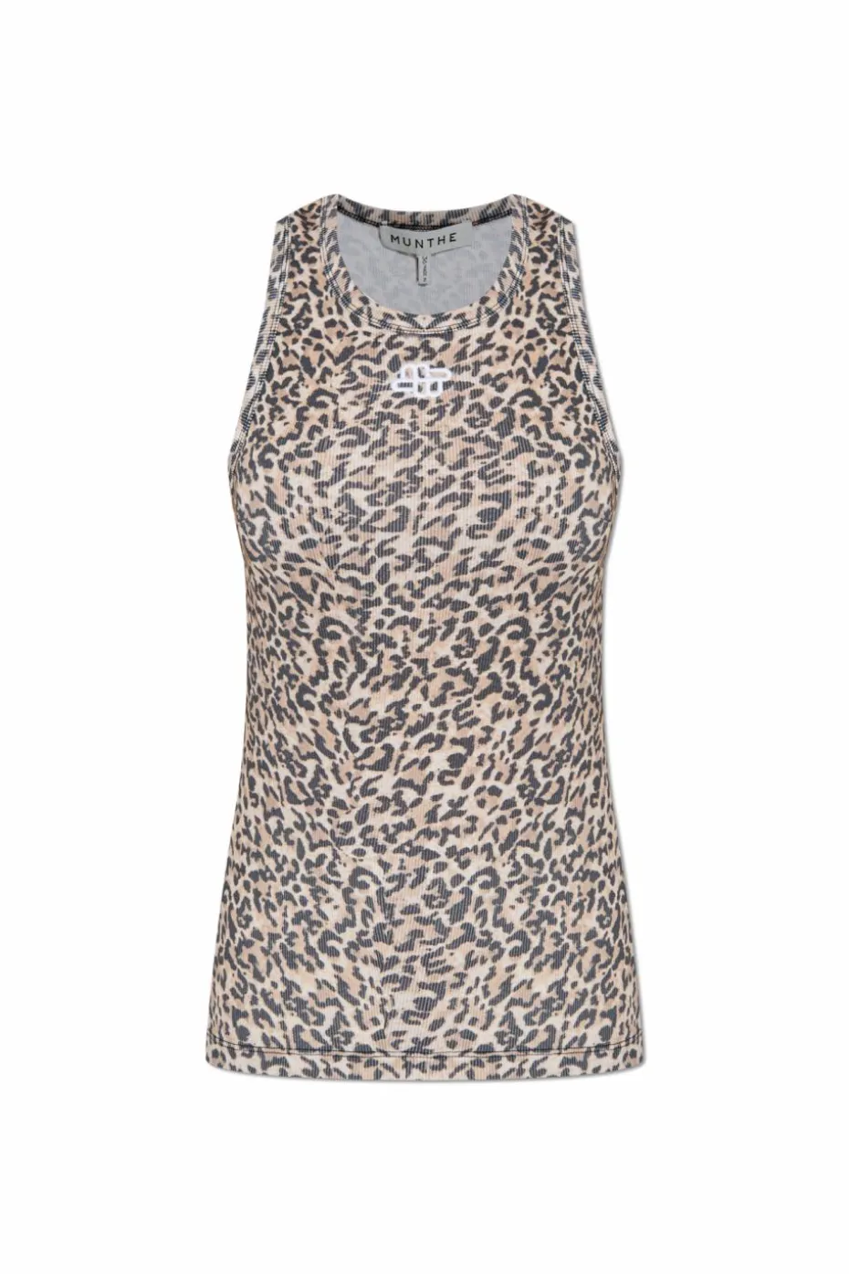 Munthe beige Top "Pymma" with animal motif