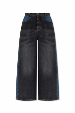 Munthe BLACK Jeans with logo