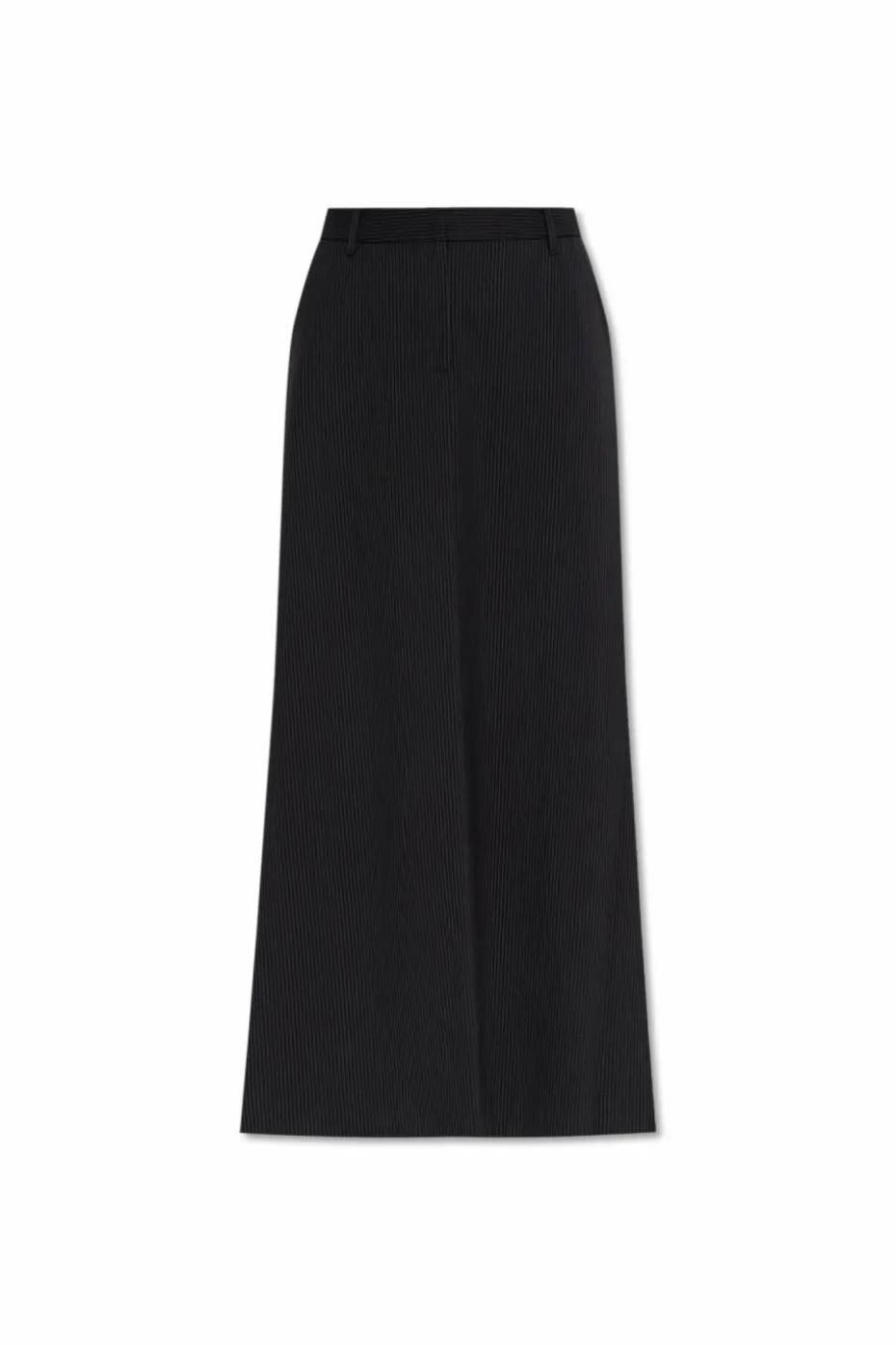 Munthe BLACK Skirt with striped pattern