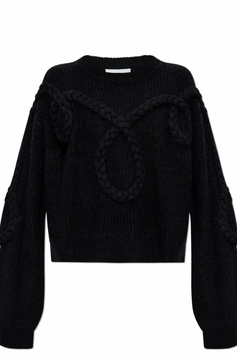 Munthe BLACK Sweater with stitching