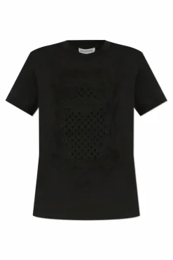 Munthe BLACK T-shirt with ‘Fenella’ logo