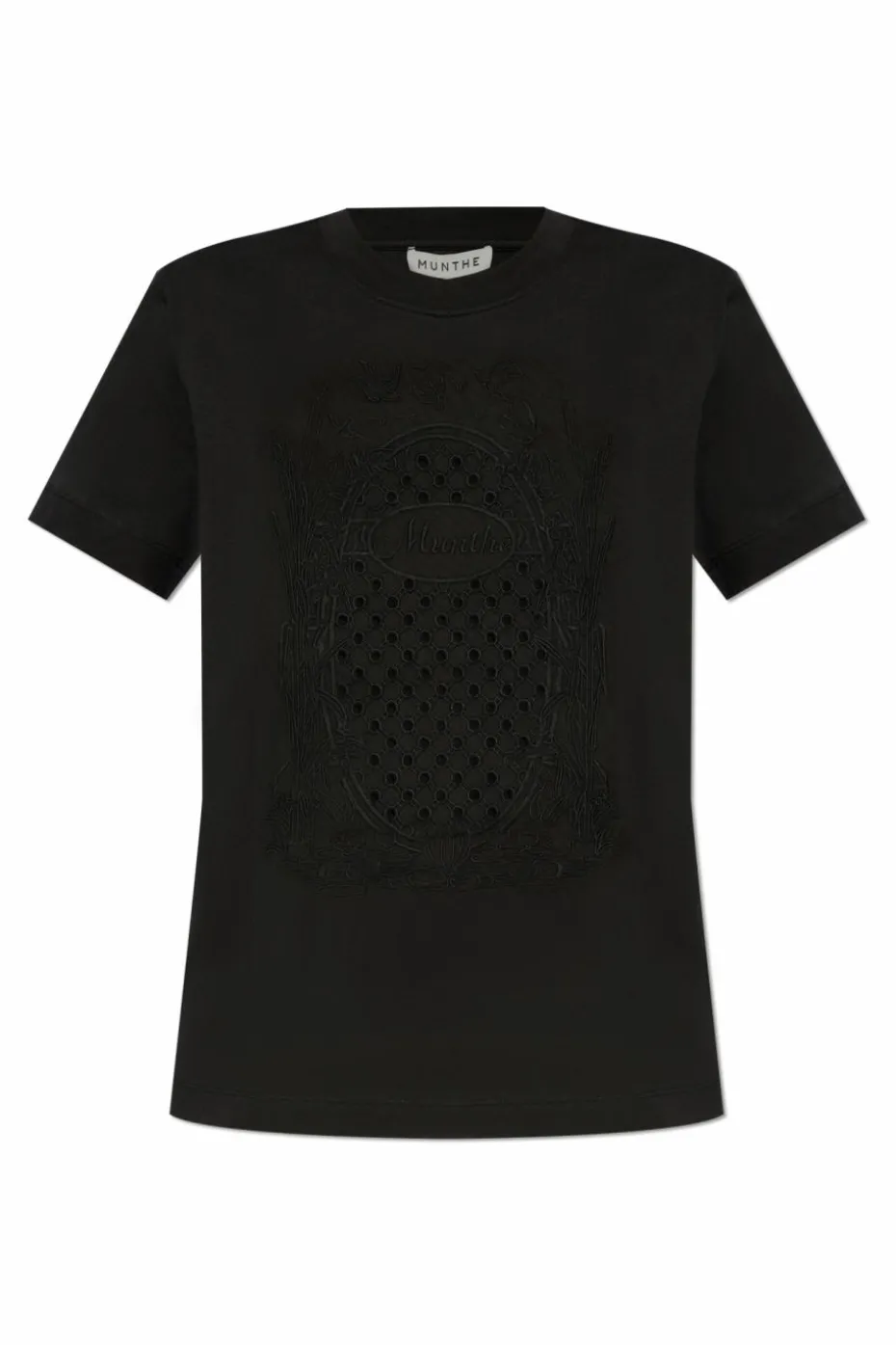 Munthe BLACK T-shirt with ‘Fenella’ logo