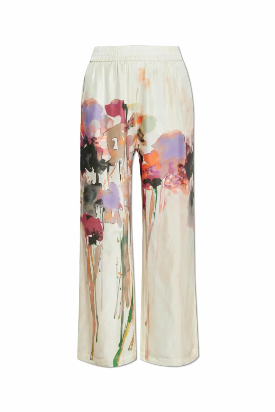 Munthe cream Silk trousers "Arum"