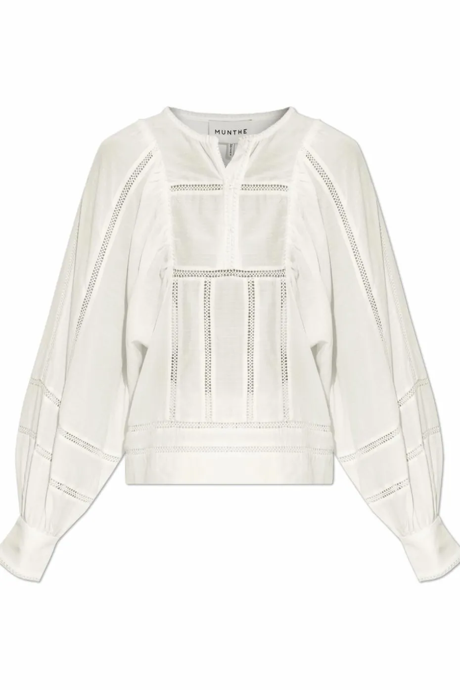 Munthe cream Top with puffy sleeves 'Finetta'