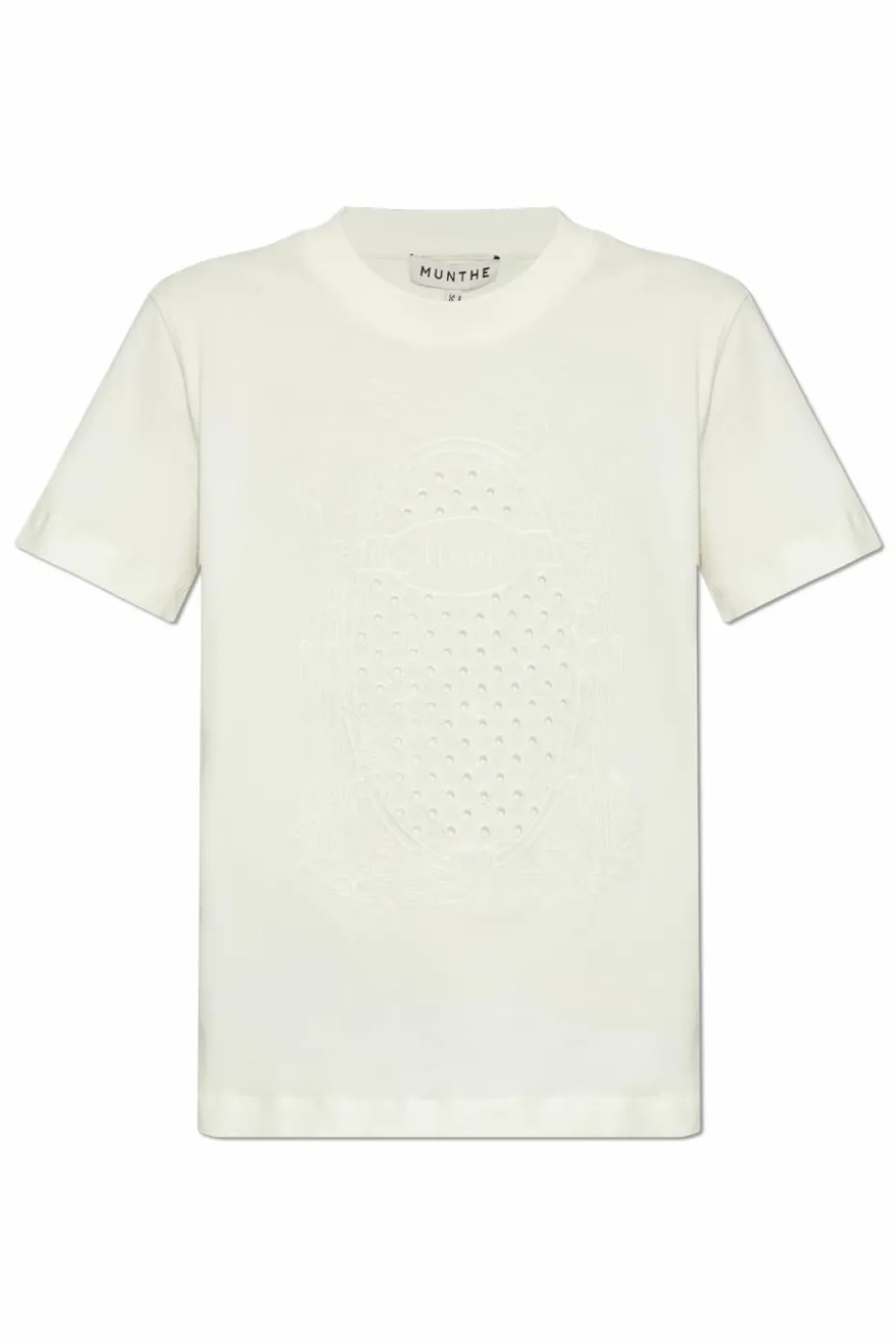 Munthe cream T-shirt with 'Fenella' logo