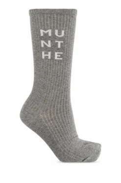 Munthe GREY Socks with logo
