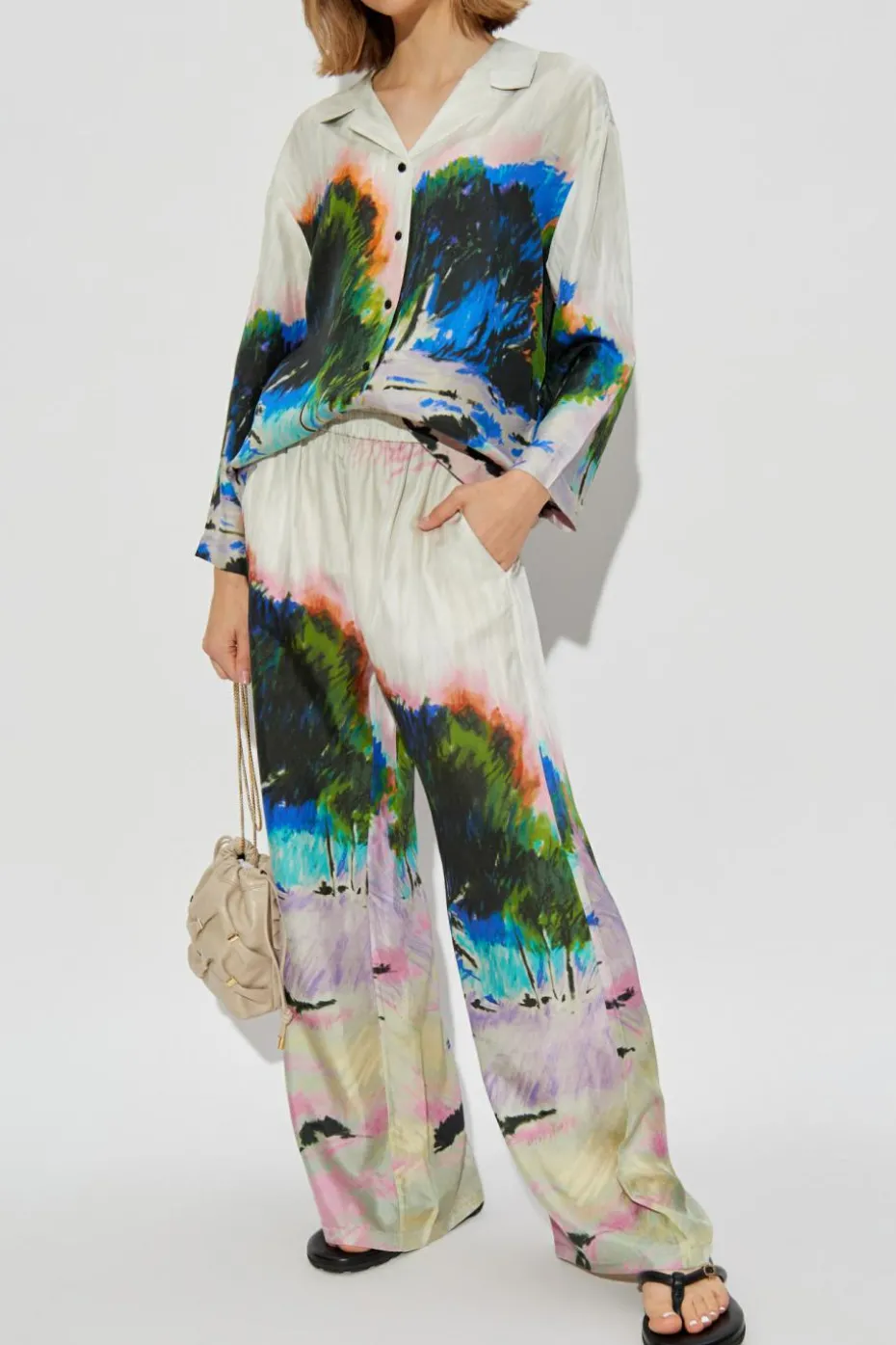 Munthe MULTICOLOUR Silk pants