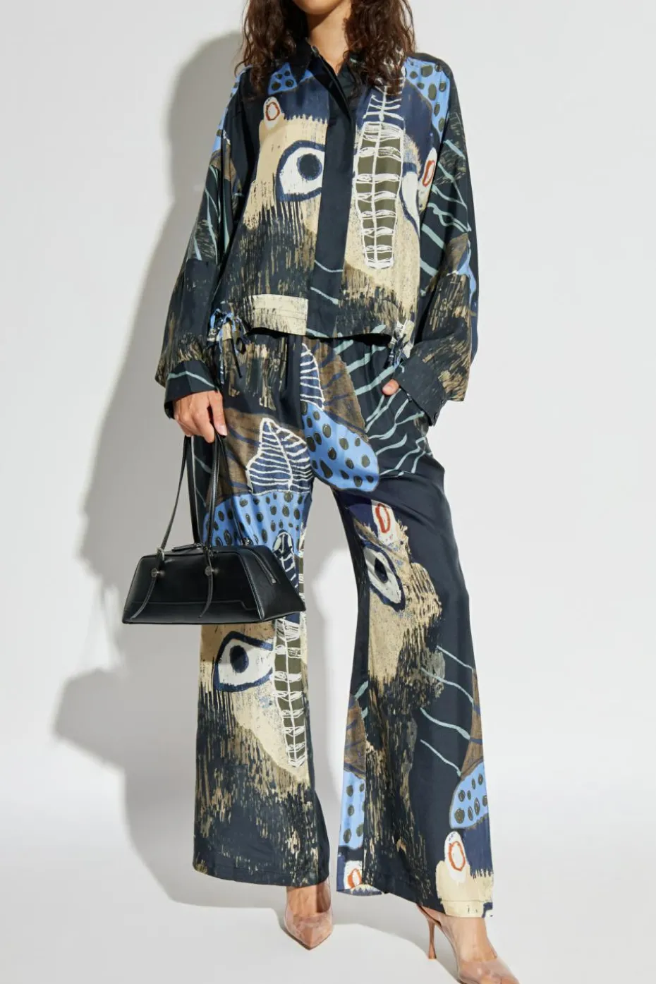 Munthe MULTICOLOUR Silk trousers "Arum"
