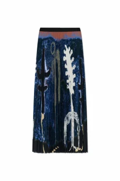 Munthe NAVY BLUE Pleated skirt `Taulla`