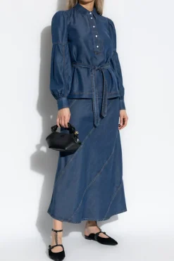 Munthe NAVY BLUE Skirt "Parson"
