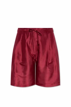 Munthe RED Silk shorts "Peppi"