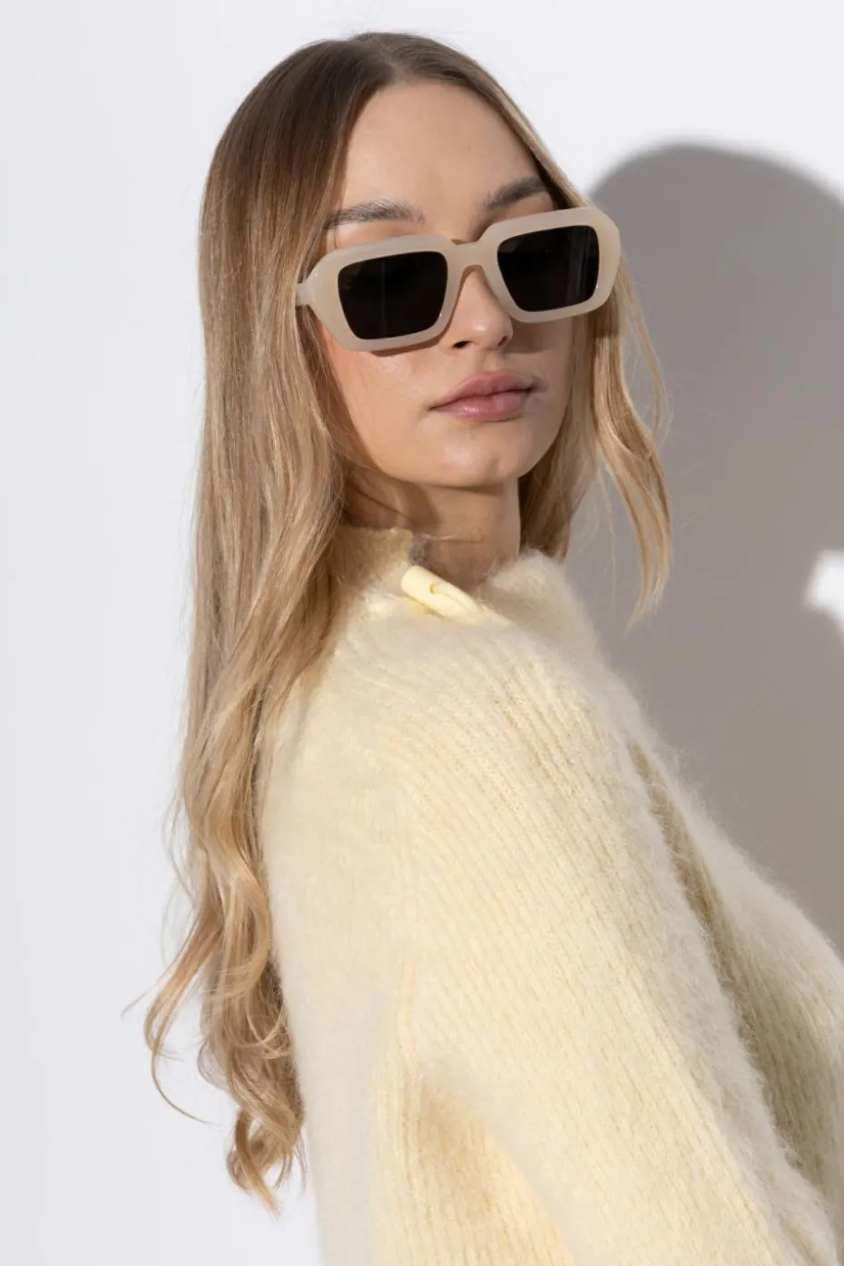 Mykita cream Sunglasses Nima