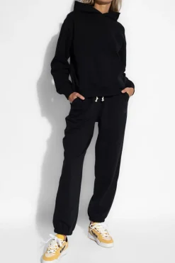 New Balance BLACK Sweatpants with logo