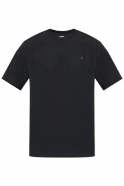 New Balance BLACK T-shirt with logo