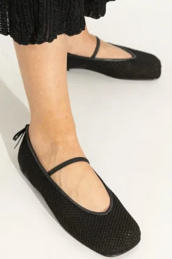 Nodaleto BLACK Lace Ballerinas