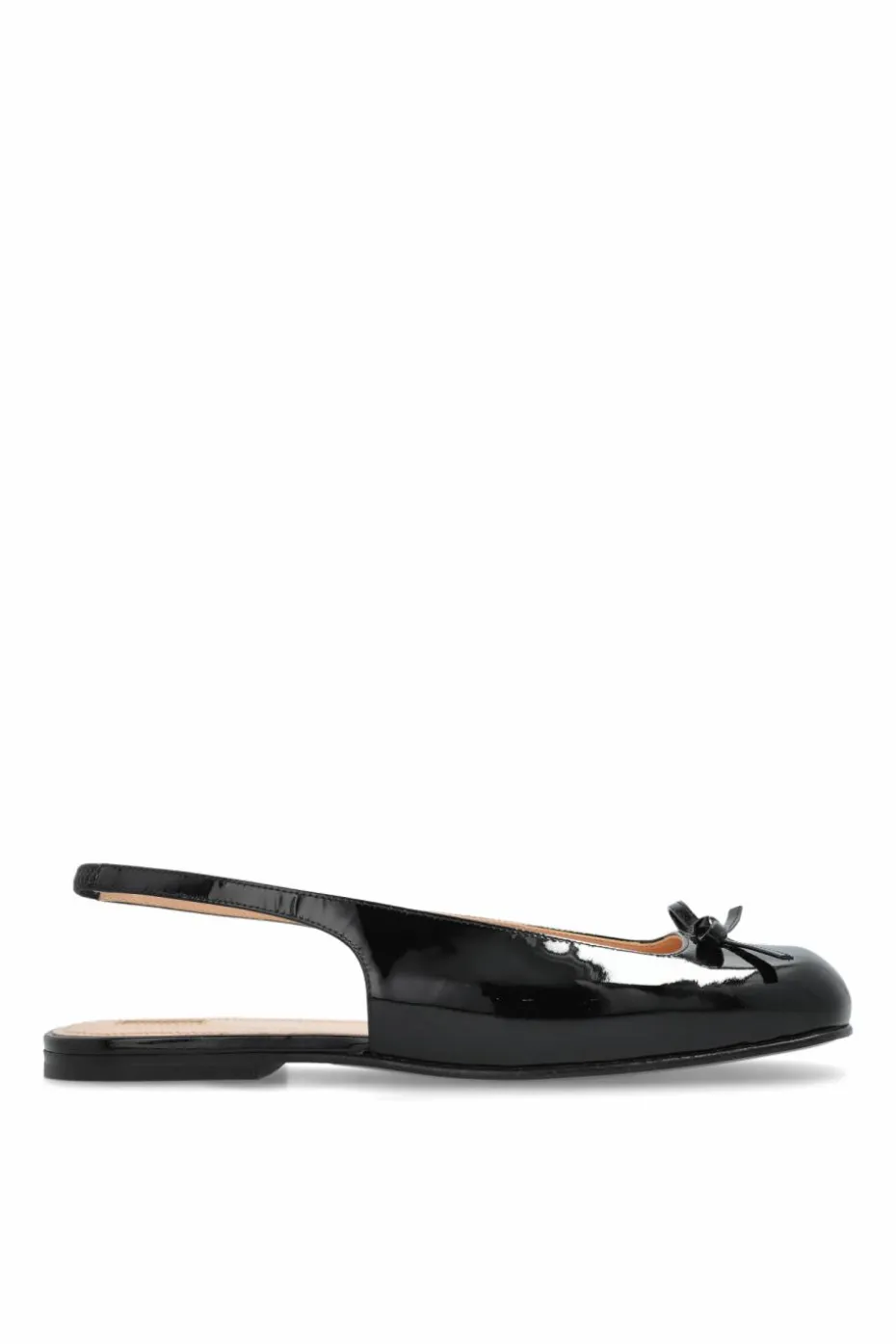 Nodaleto BLACK Leather ballet flats