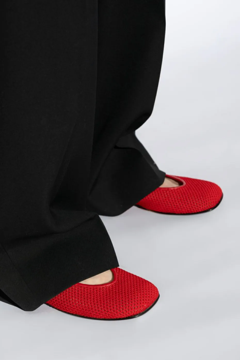 Nodaleto RED Lace Ballerinas